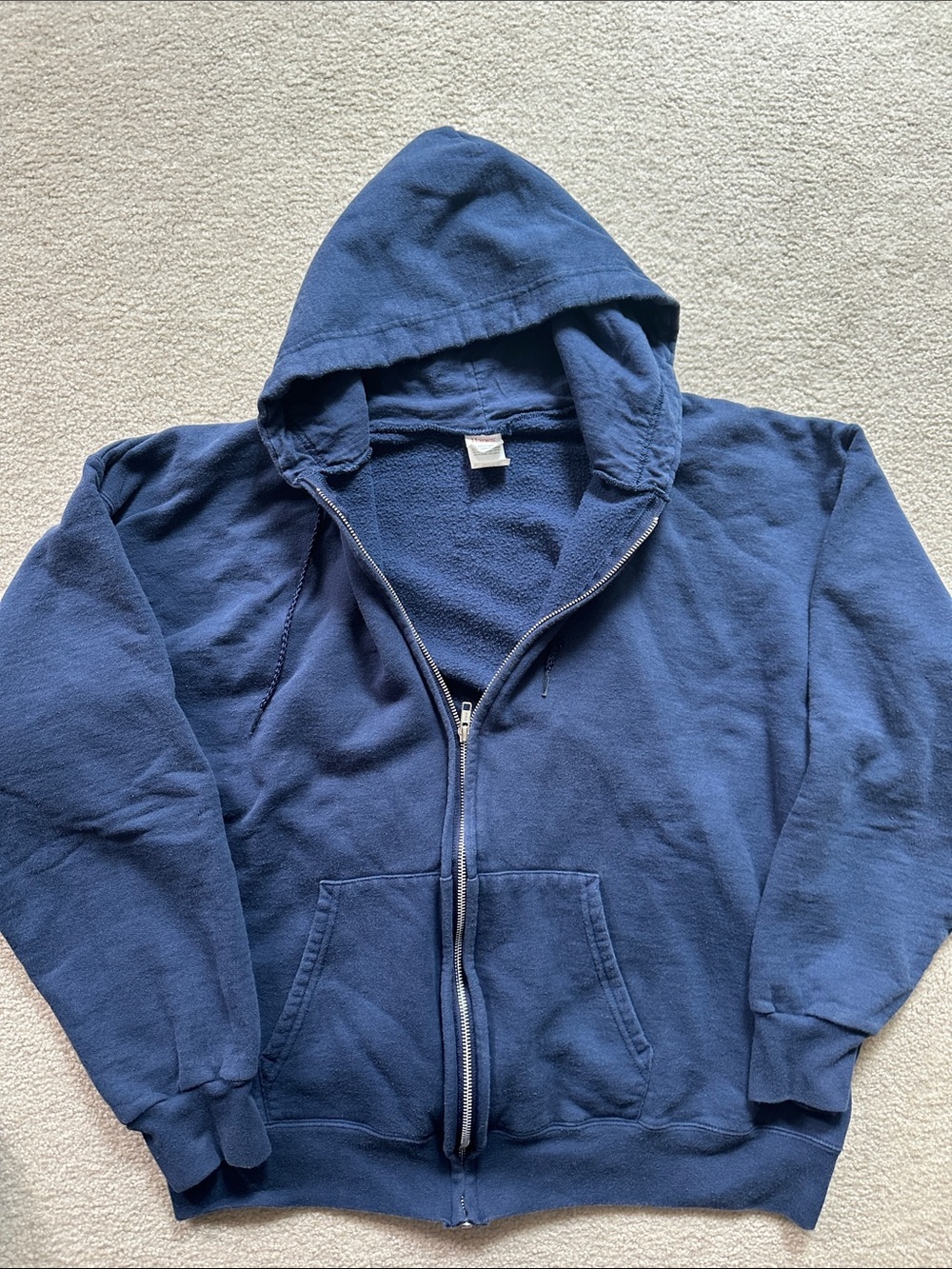 Hanes Men's Navy Full-Zip Hoodie